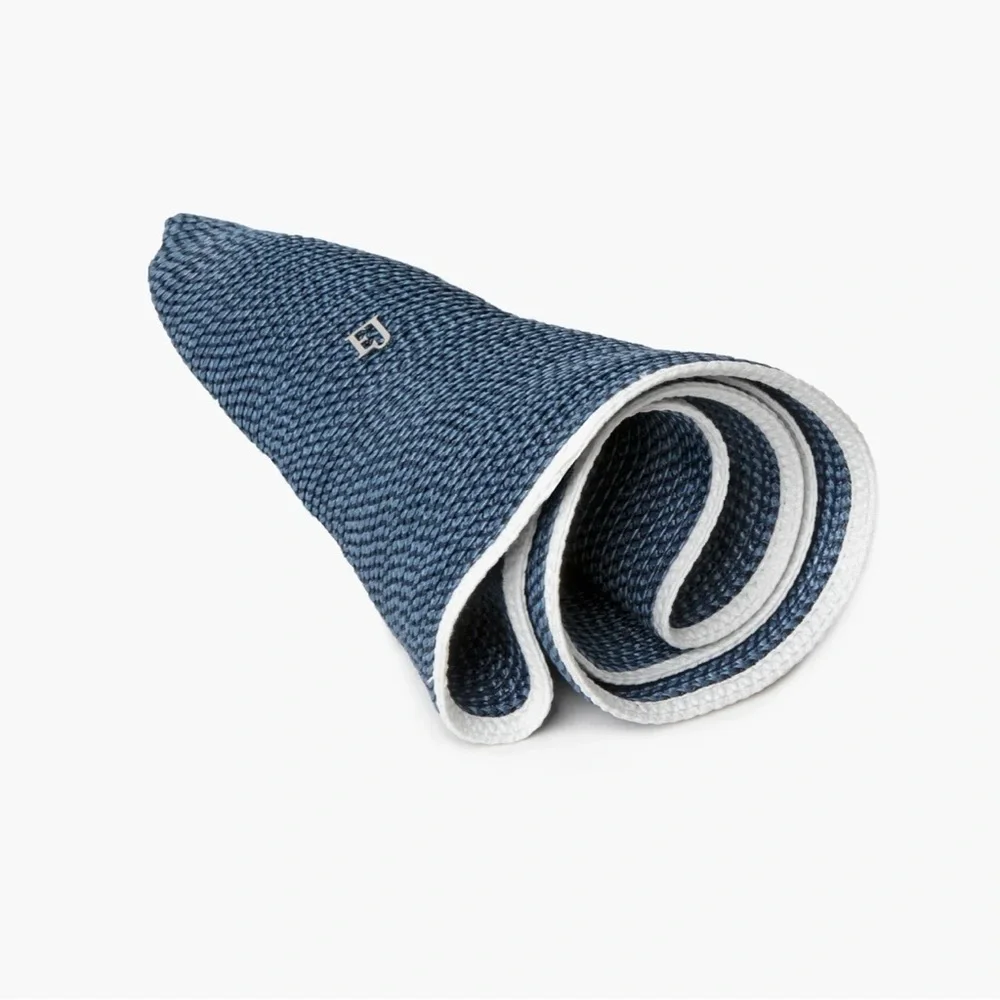 Eric Javits NWOT Best Selling Iconic Hampton Sun Hat in Indigo/White UPF 50+ - Picture 5 of 10